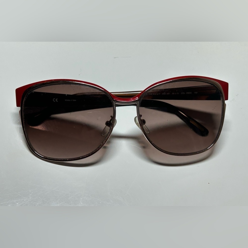 Givenchy Sgv 457 Red Marble Brown Gradient Sungla… - image 2